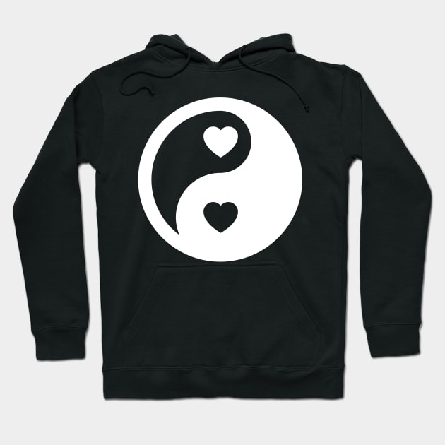 Ying Yang The Symbol Of Life & Death By Chinese Language Hoodie by mangobanana